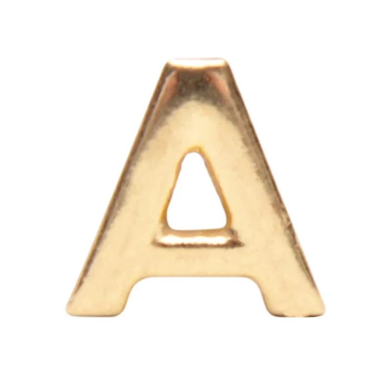 A - Letra Metal para Calcinha Personalizável (A)
