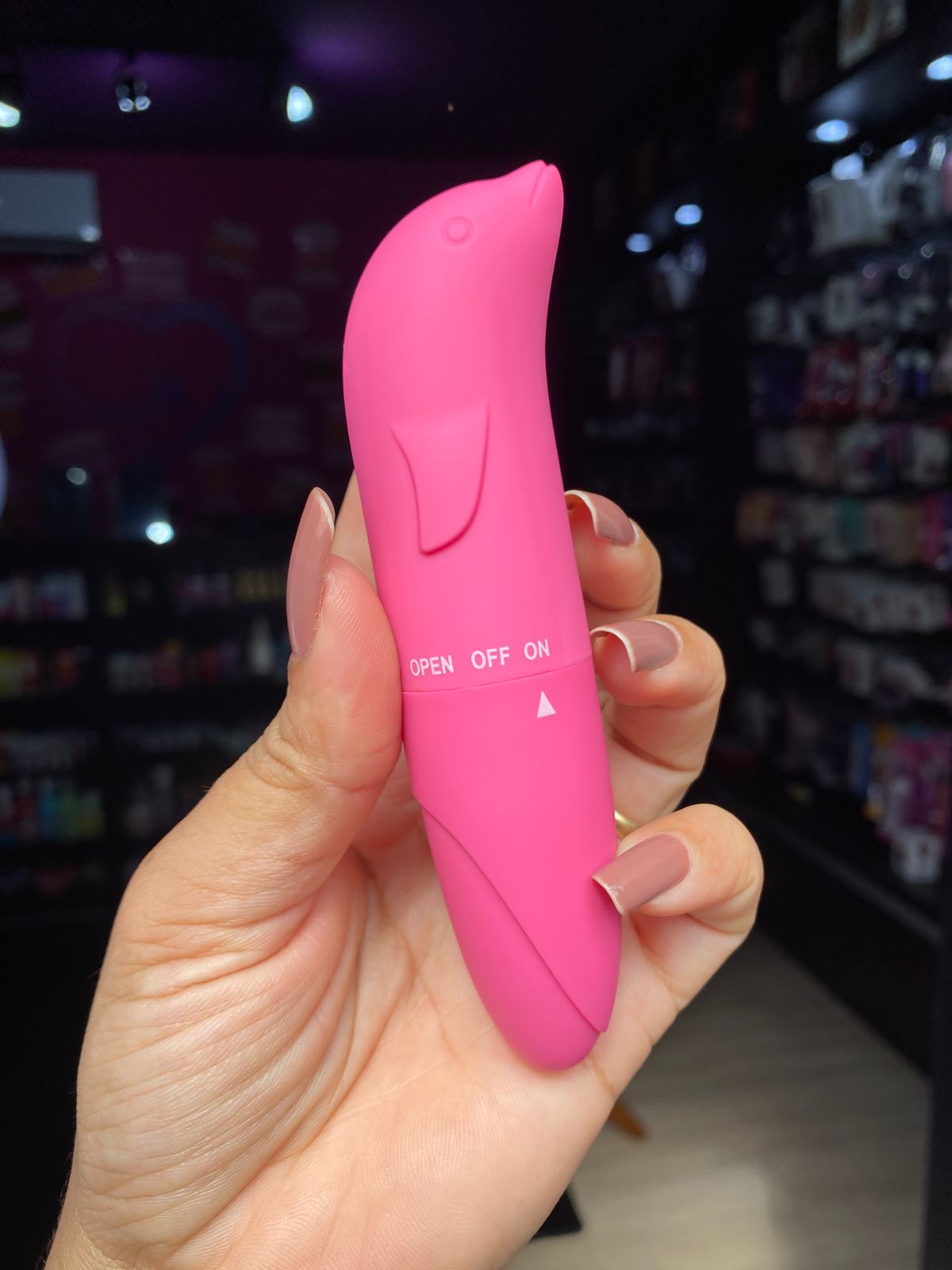 Gregori -V1BR4D0R PONTO G GOLFINHO AVELUDADO 01 intensidade - pilha