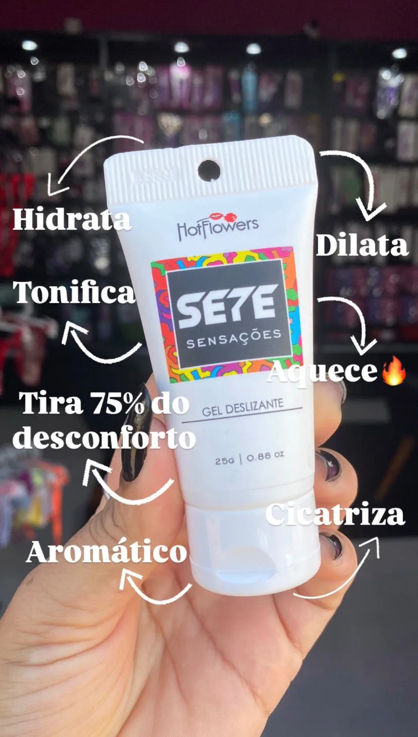 Gel Deslizante Sete Sensações 25G - Hot Flowers