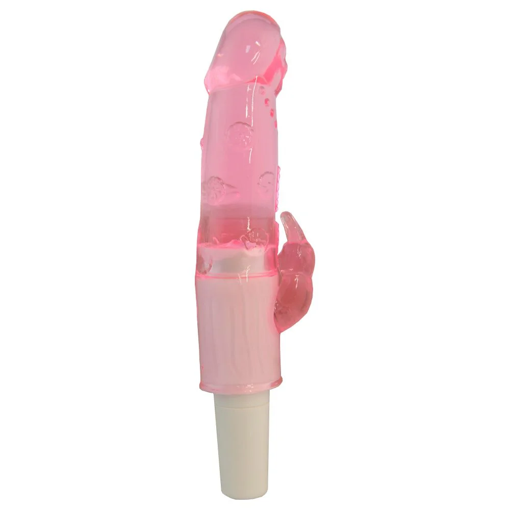 Vibrador em Jelly com Estimulo Clitoriano
