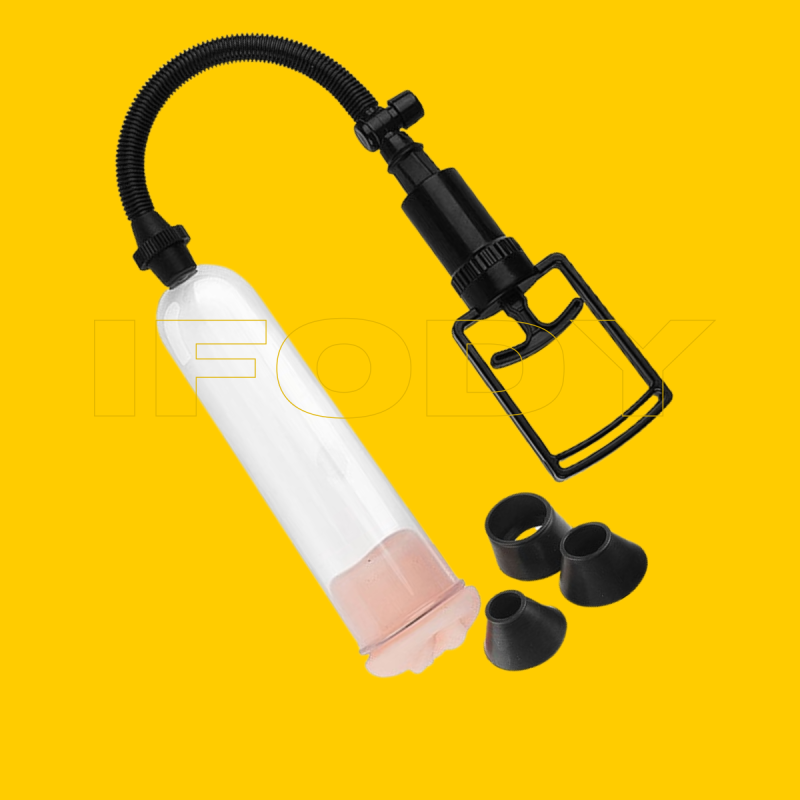 Bomba Peniana The Bigger Com Seringa, 3 Anéis (P/M/G) E Vagina Em Cyber Skin