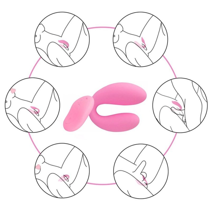 Vibrador De Casal Recarregável Com Controle Remoto U Smile Aphrodisia