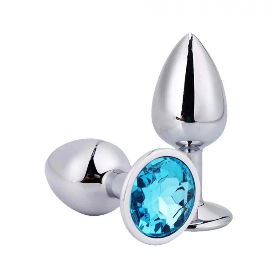 PLUG ANAL COM JOIA redonda tamanho – p (5845) Azul Céu