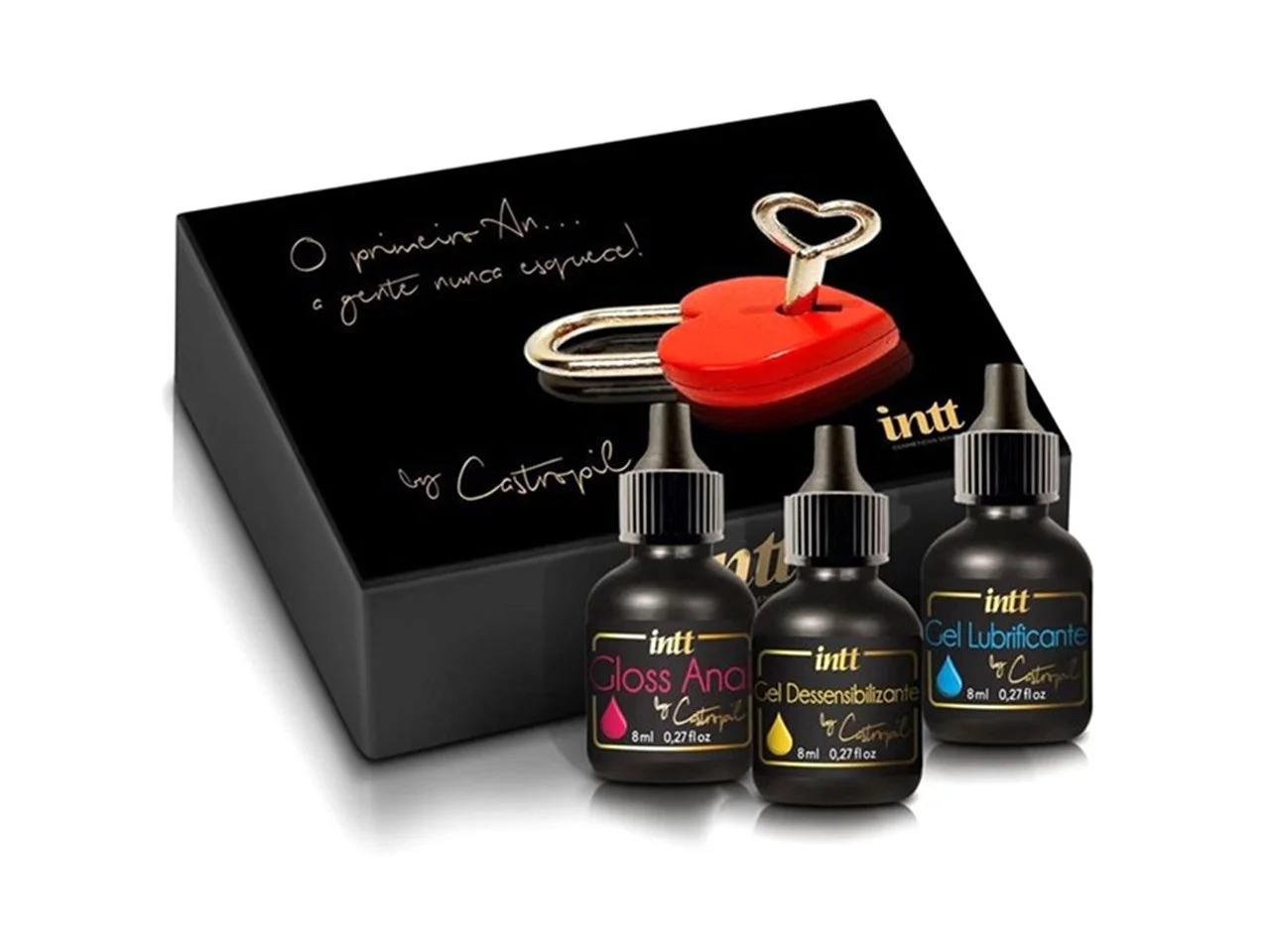 Kit Meu Primeiro Anal (Dessensibilizante + Gloss + Lubrificante) - INTT