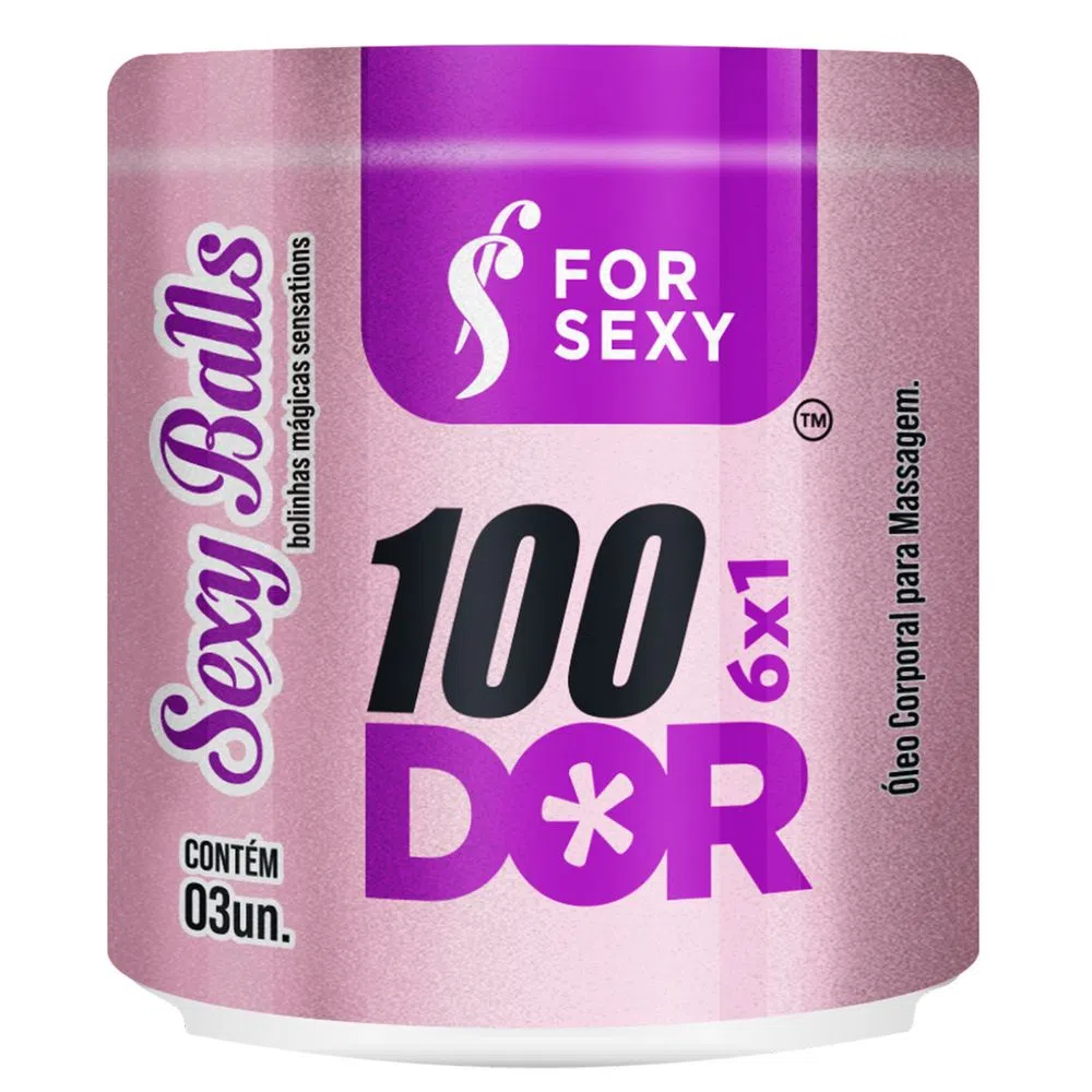Bolinha 100Dor ( Esquenta, dilata, excita, cicatriza, dessensibiliza )03 Unidades - For Sexy — foto 1