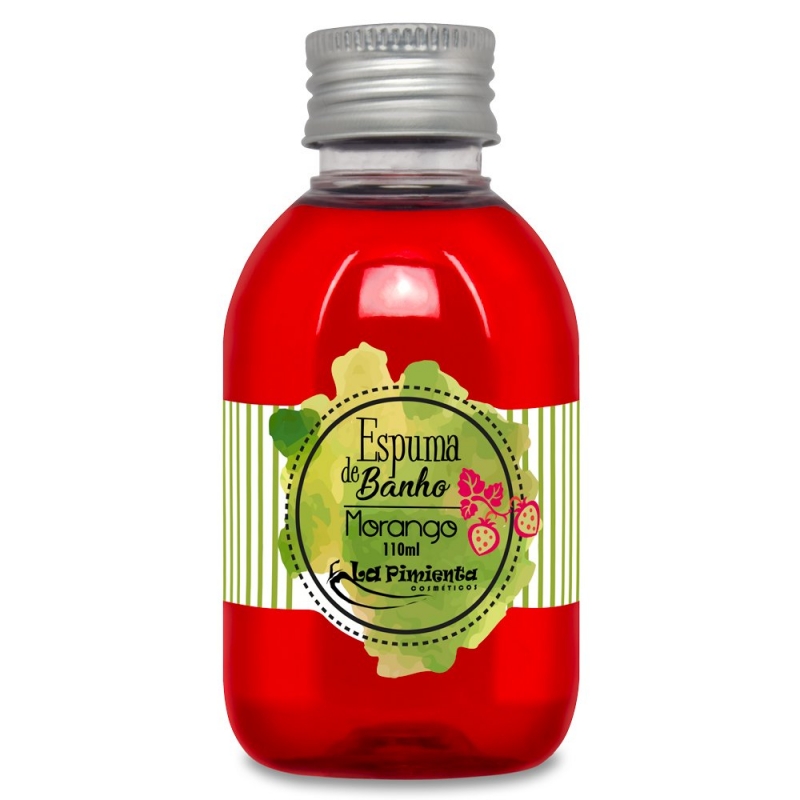 Espuma De Banho Morango 110Ml - La Pimienta (c10) — foto 1