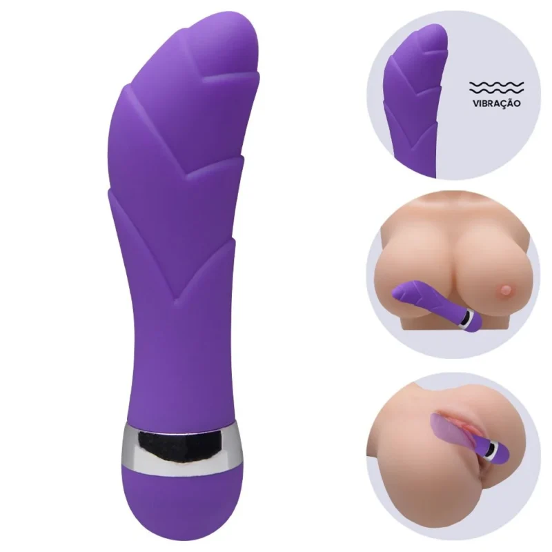 Plinio -Vibrador Com Relevo Em Ondas Multivelocidade (PS005D) pilha