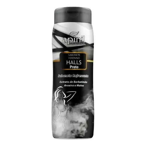 Sabonete Íntimo Halls Preto 210Ml - Apinil — foto 1