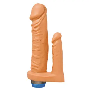 Hélio - Pênis Duplo 16,5x3,7cm + 9,5x2,3cm C/ Vibro Interno - iDesire