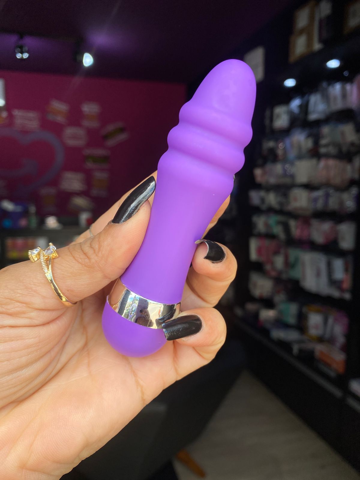 Gus -Vibrador com Anéis Massageadores Multivelocidade (PS005A) pilha — foto 1