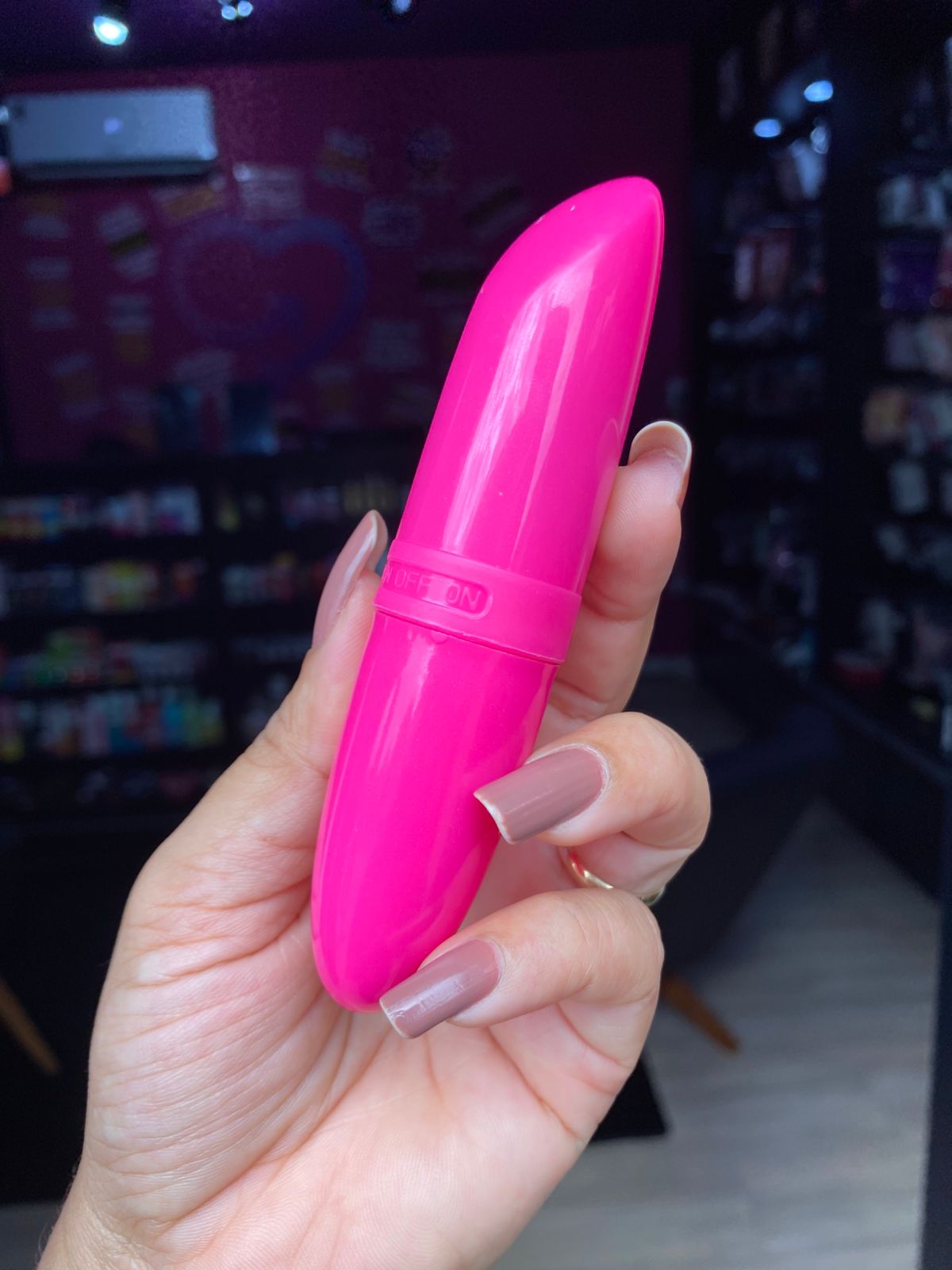 Batom do Prazer -VIBRADOR em formato de batom 01 intendidade (001) pilha — foto 5