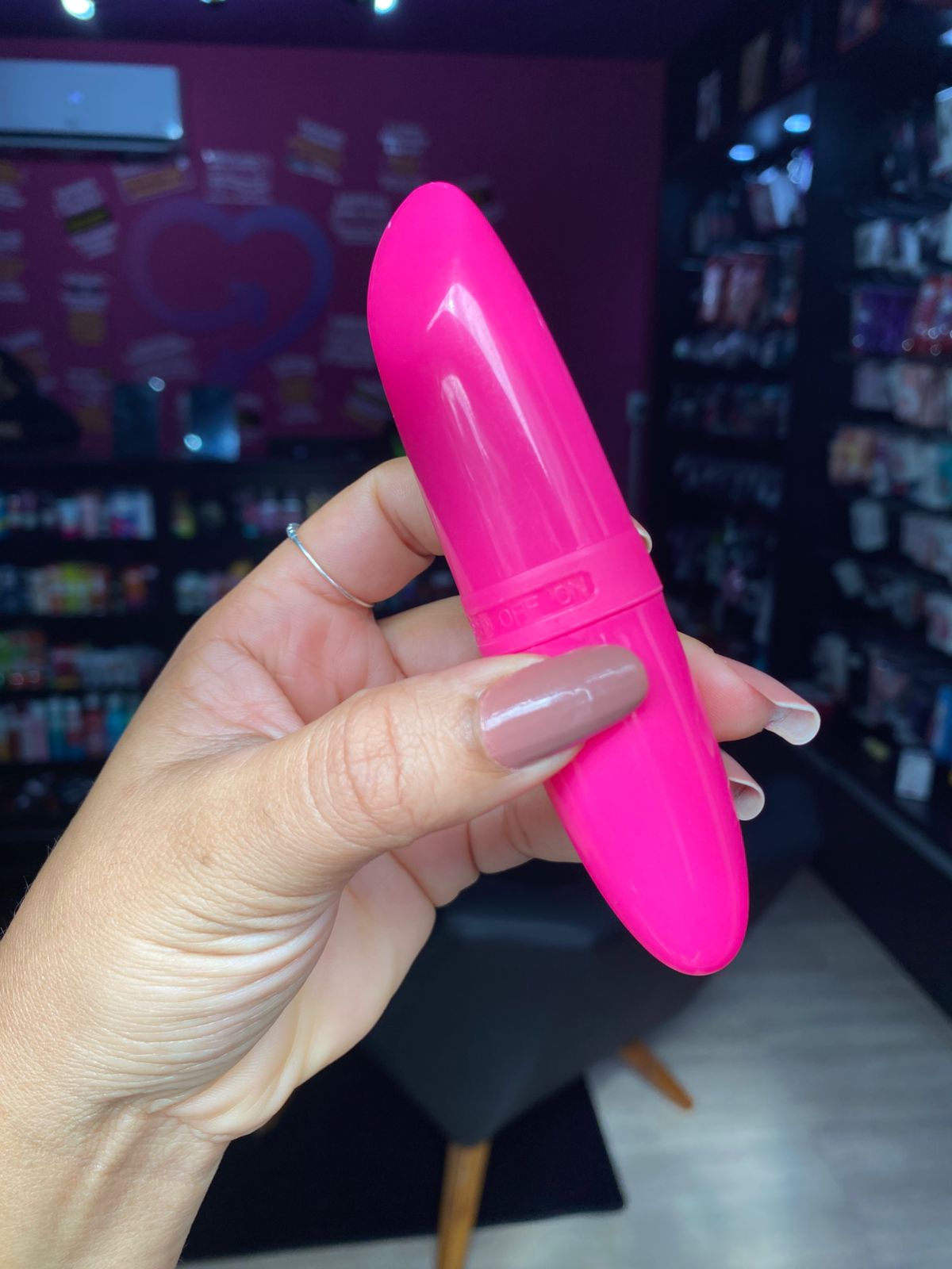 Batom do Prazer -VIBRADOR em formato de batom 01 intendidade (001) pilha — foto 4