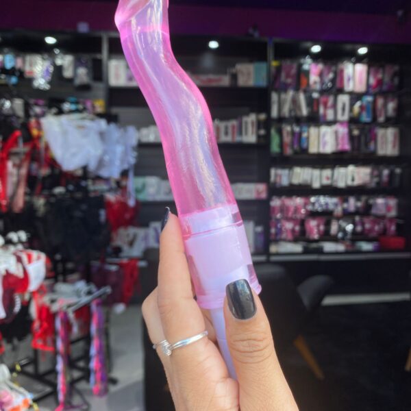 Erick -Vibrador Curvo Em Jelly- 01 intensidade (5105) pilha