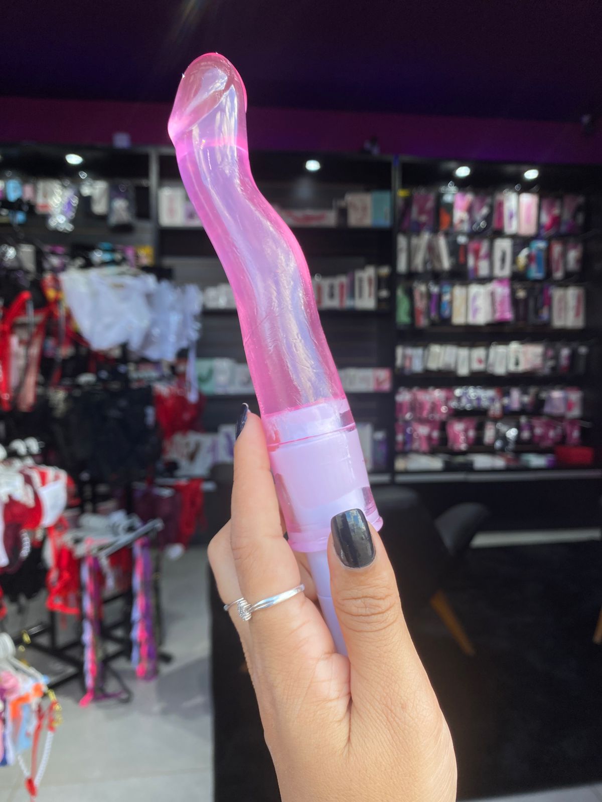 Erick -Vibrador Curvo Em Jelly- 01 intensidade (5105) pilha — comprar com embalagem discreta na iFody