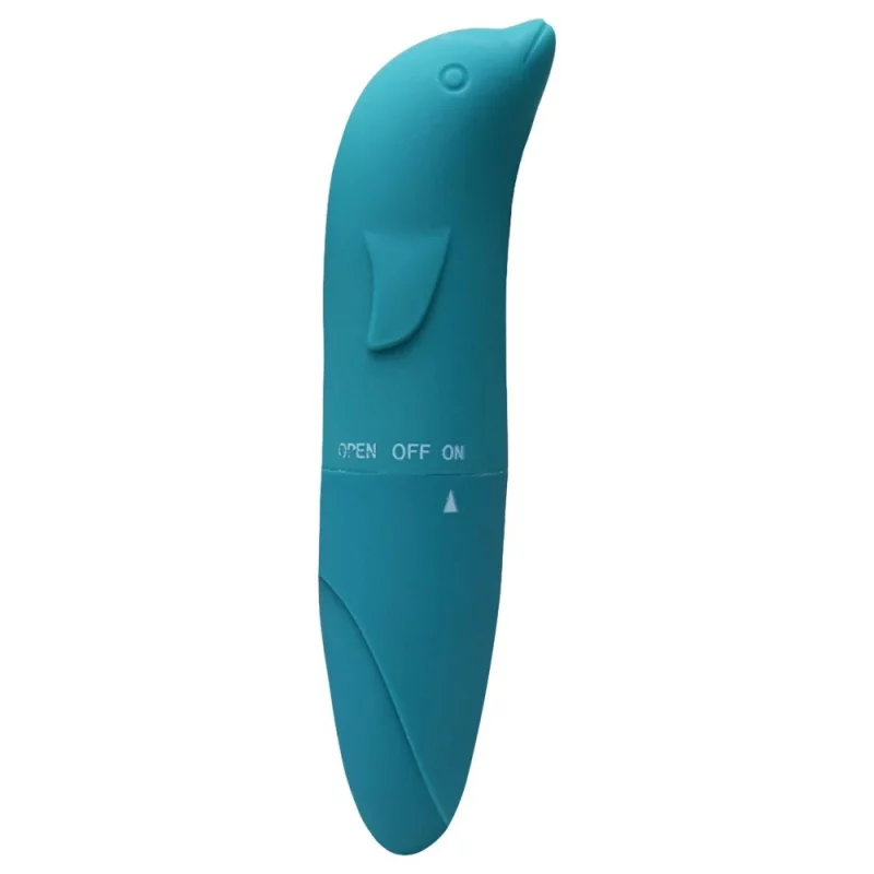 Gregori -VIBRADOR PONTO G GOLFINHO AVELUDADO 01 intensidade- esmeralda