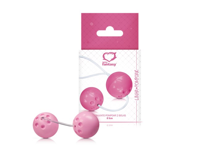 Conjunto De Pompoar Com 2 Bolas Sexy Fantasy