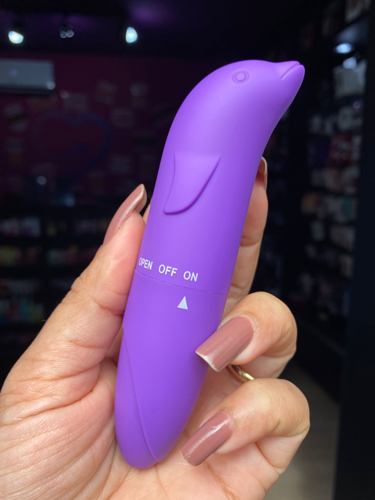 Gregori -V1BR4D0R PONTO G GOLFINHO AVELUDADO 01 intensidade - pilha