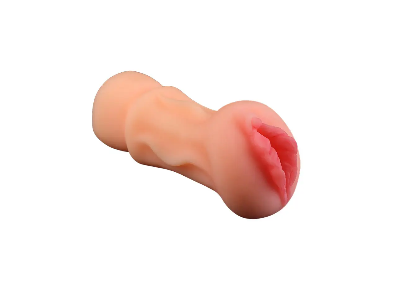 Masturbador masculino em formato de vagina 13,5x6,8cm (6764) bege