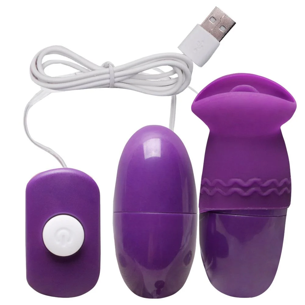 Cápsula Vibrador Com Duplo Estímulo (ov0290 roxo — foto 1
