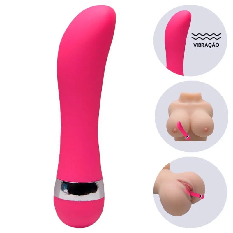 MINI VIBRADOR PONTO G MULTIVELOCIDADES 11,2CM (PS005E) pilha