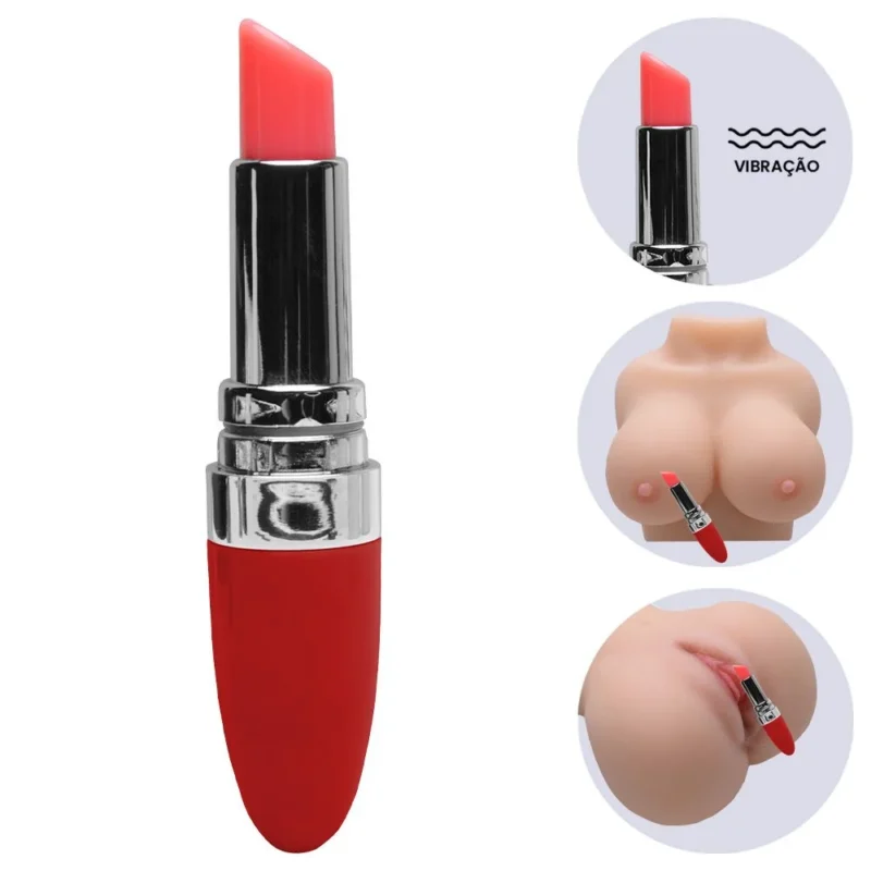 Vibrador Formato Batom (mv017) pilha