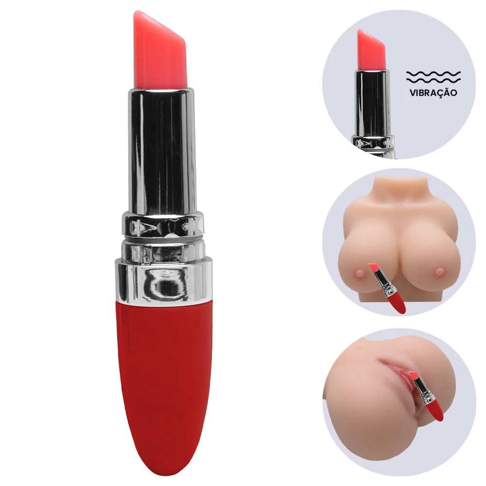Vibrador Formato Batom (mv017) pilha — foto 1