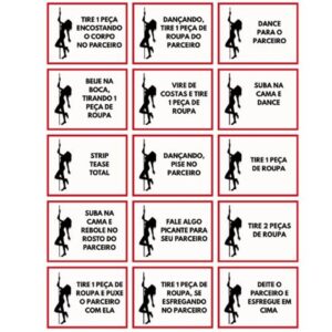 MINI BARALHO STRIP TEASE - COM 15 CARTAS