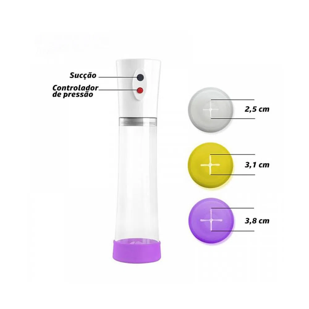 BOMBA PENIANA Elétrica COM SUCÇÃO AUTOMÁTICA E 3 ANÉIS FLEXÍVEIS (BB005) — foto 3