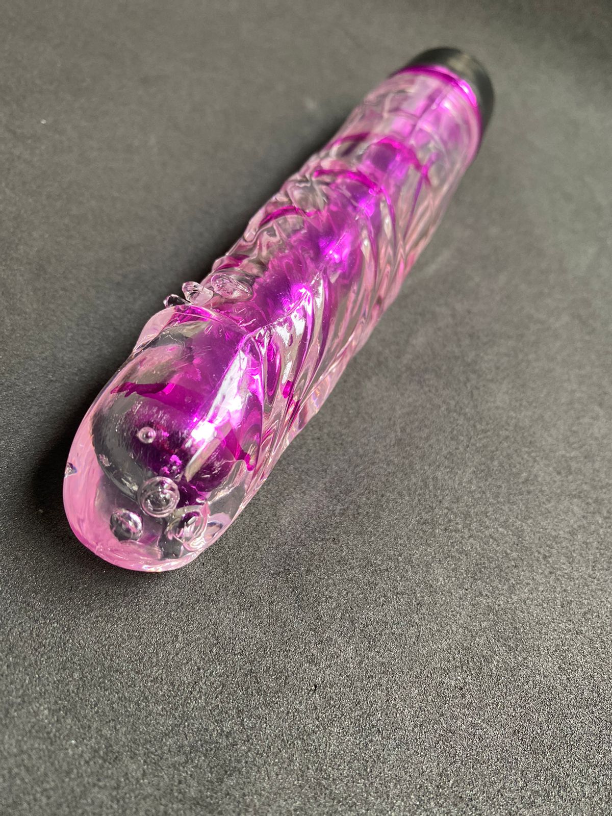 Vibrador Translúcido Com Glande Multivelocidades (1053) rosa — foto 3