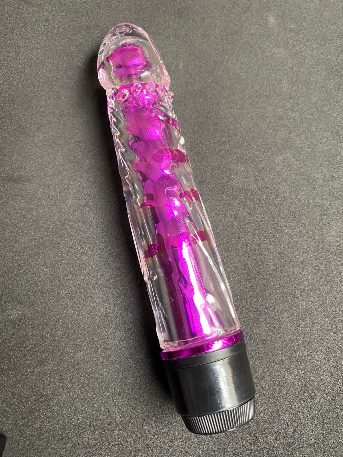 Vibrador Translúcido Com Glande Multivelocidades (1053) rosa — foto 5