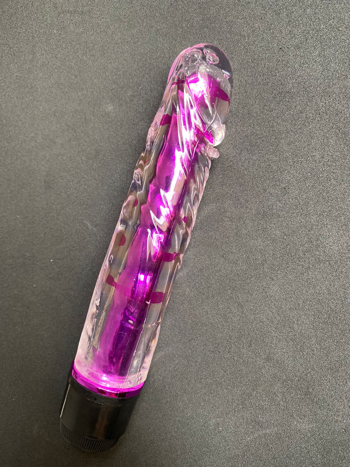 Vibrador Translúcido Com Glande Multivelocidades (1053) rosa — foto 7