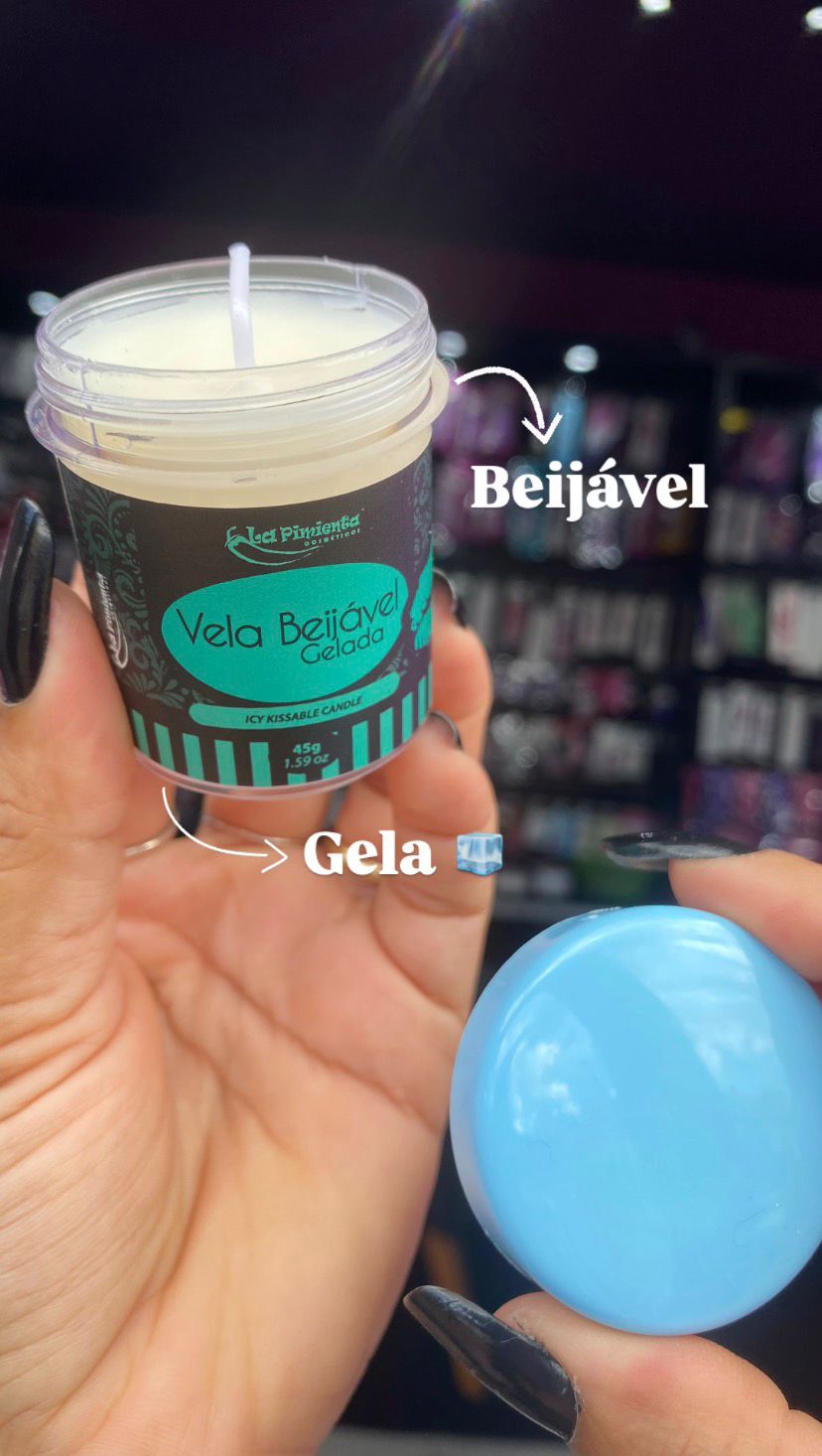 Vela Beijável Ice Menta 45 G - La Pimienta — comprar com embalagem discreta na iFody