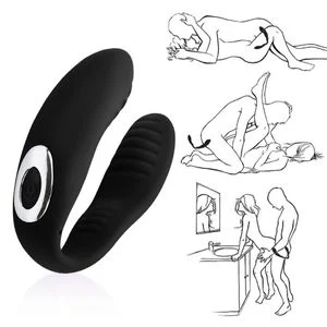 Vibrador de casal com 10 intensidades (1204) recarregável