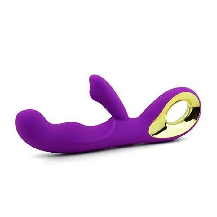 Vibrador ponto G com estimulador de clitóris 10 intensidades (4149) Recarregável