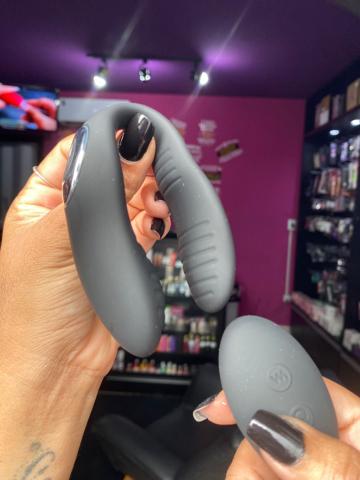 Vibrador de Casal com 10 Intensidades - Preto (1204) Recarregável — foto 6