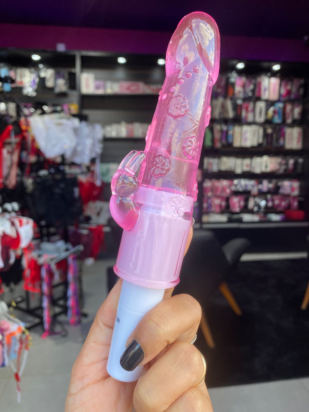 Maik -Vibrador rabbit em Jelly  Com Estimulo no clitóris (5101) pilha — foto 5