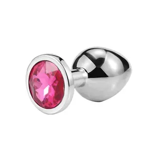 Plug Anal com Joia Redonda Tamanho – M Pink