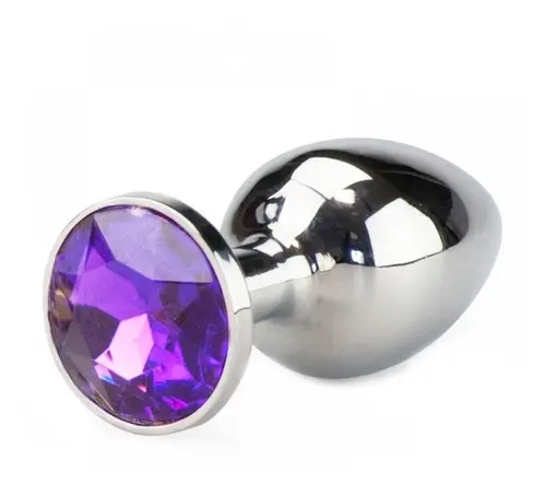 Plug Anal com Joia Redonda Tamanho – G Roxo
