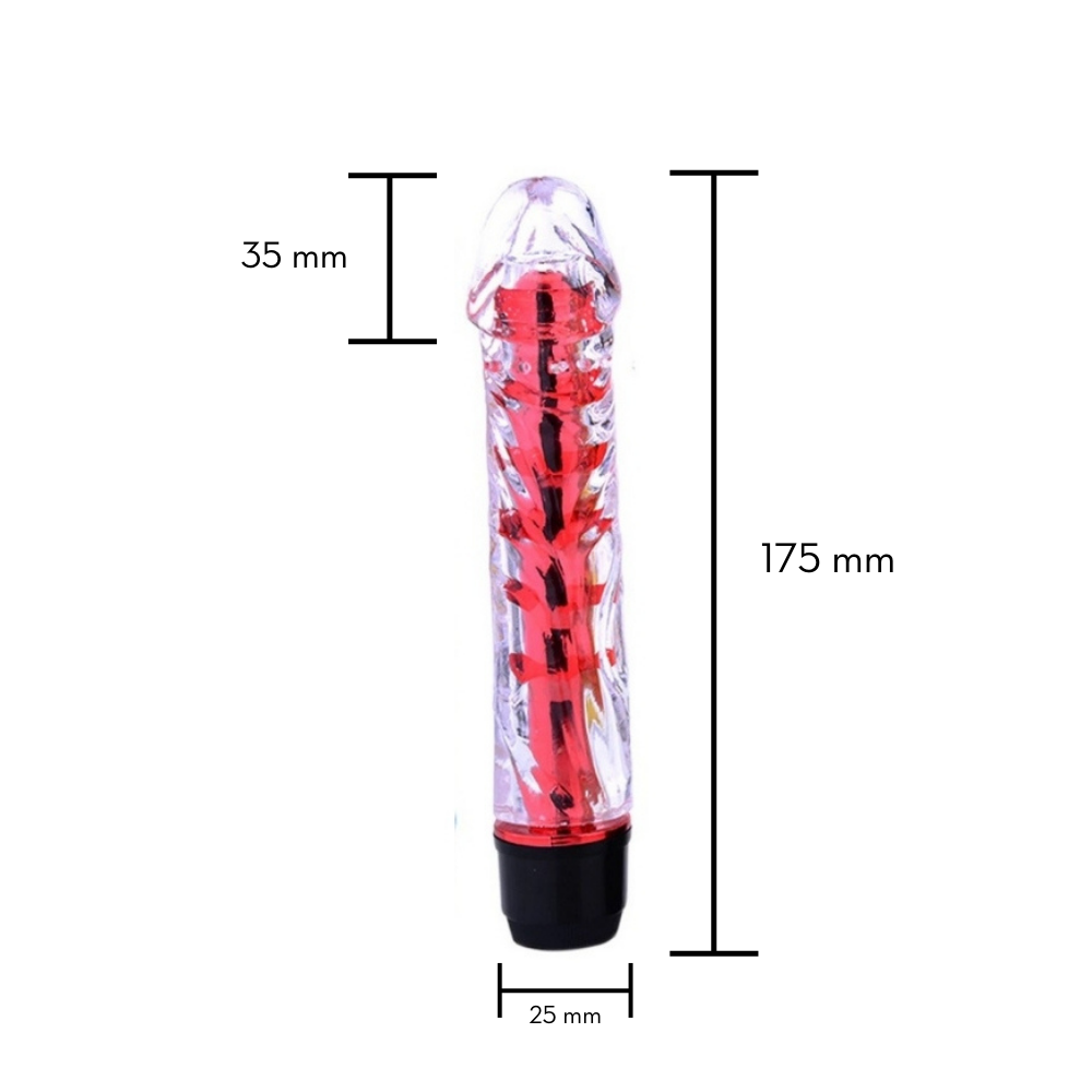 Vibrador Translúcido Com Glande Multivelocidades — foto 3