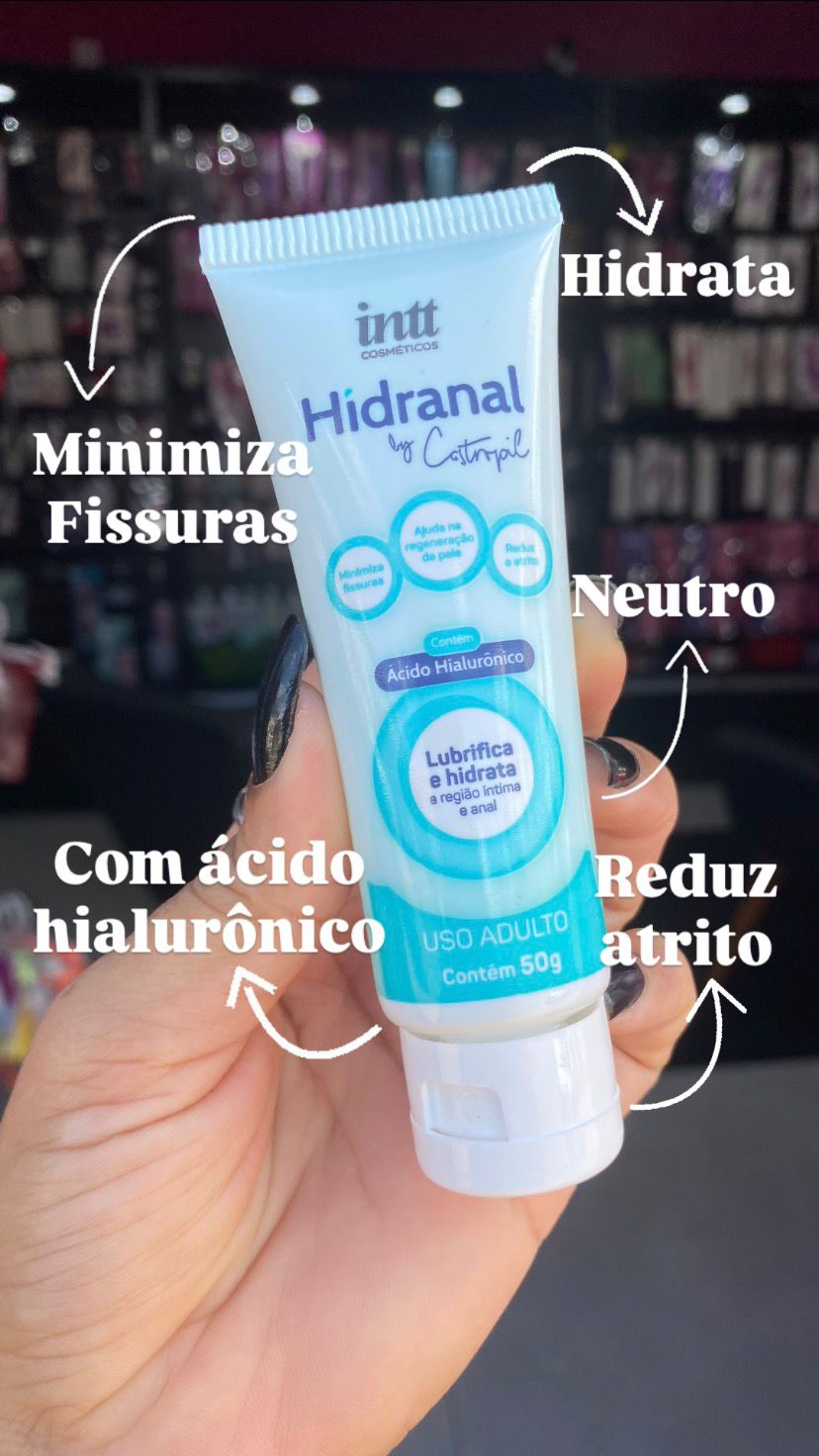 Hidranal Lubr1f1c4nt3 Hidratante 4n4l com Ácido Hialurônico 50g By Castropil Intt