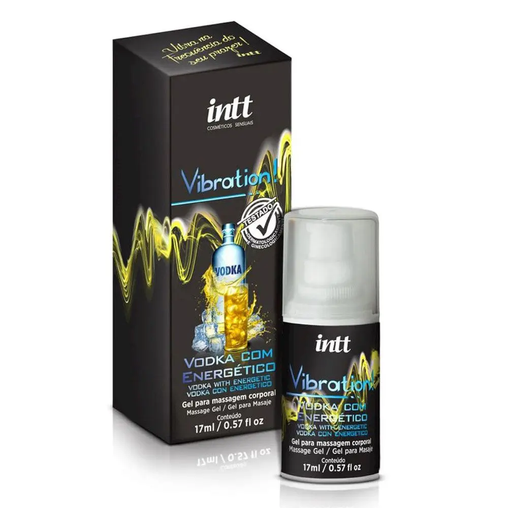 Vibration Gel Excitante que Vibra Sabor VODKA COM ENERGÉTICO 17ml Intt