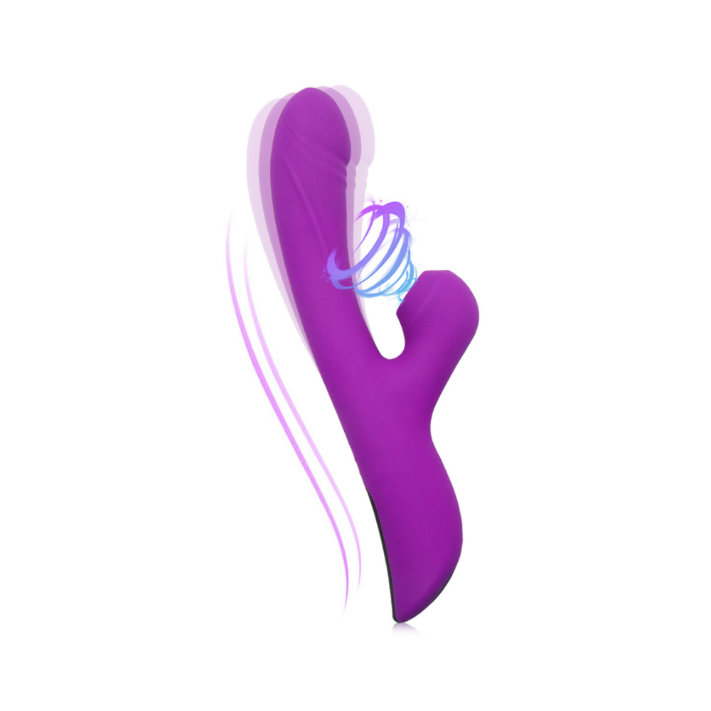 Vibrador Ponto G com Estimulador Clitoriano com Aquecimento