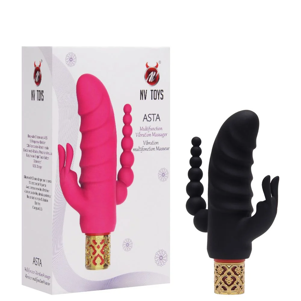 Vibrador Plugs Estímulo Duplo Asta