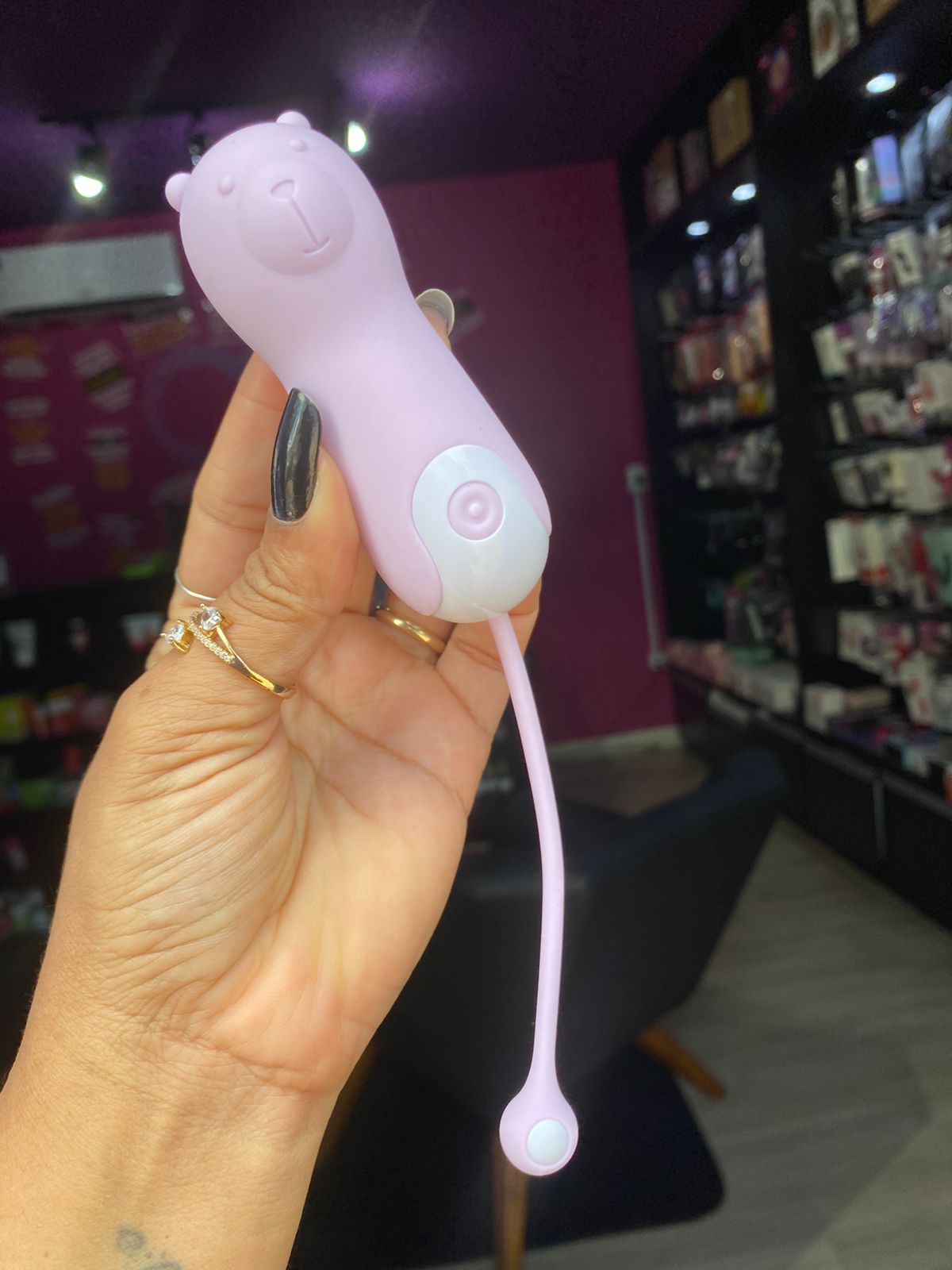 Cápsula vibratória em formato de urso 10 intensidades (1502) recarregável — foto 6