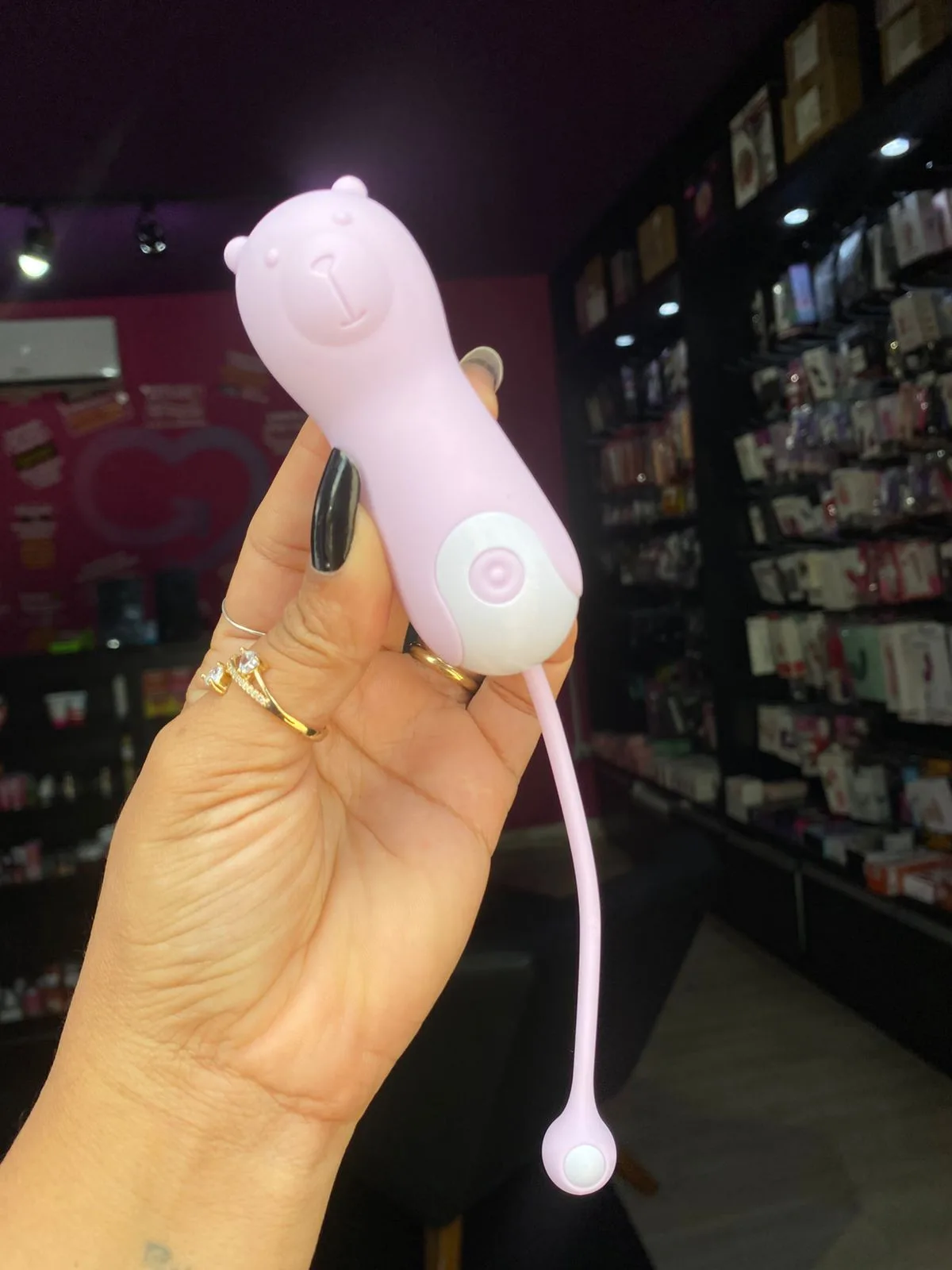 Cápsula vibratória em formato de urso 10 intensidades (1502) recarregável