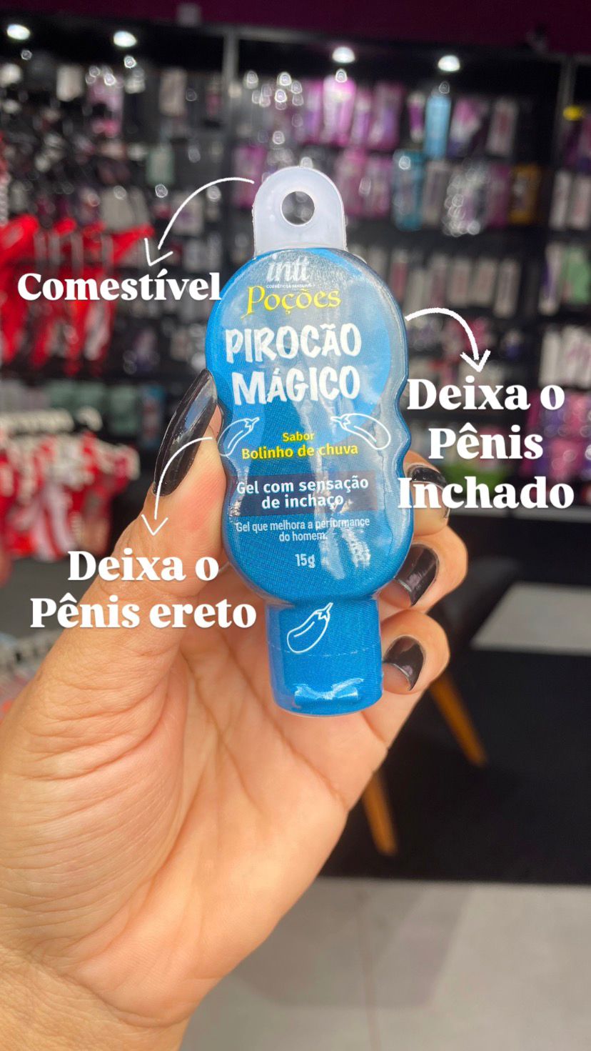 Pirocão Mágico Gel com Sensação de Inchaço 15g Linha Poções Intt
