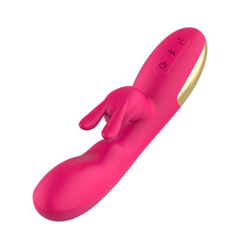 Vibrador rabbit com estimulo no ponto G e clitóris (1315) recarregável