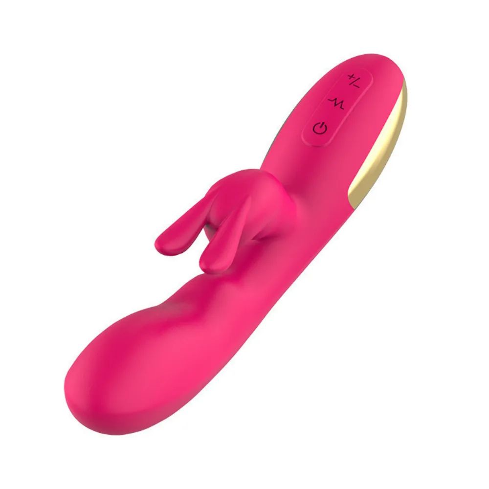 Vibrador rabbit com estimulo no ponto G e clitóris (1315) recarregável
