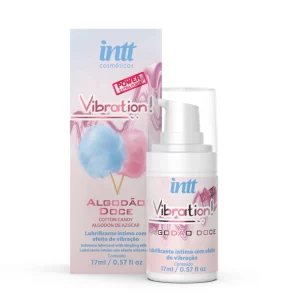 VIBRATION GEL EXCITANTE QUE VIBRA POWER SABOR ALGODÃO DOCE 17ML INTT