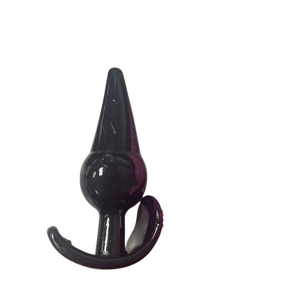 Plug 4n4l para iniciantes em silicone 13x3,6cm (1014) PRETO